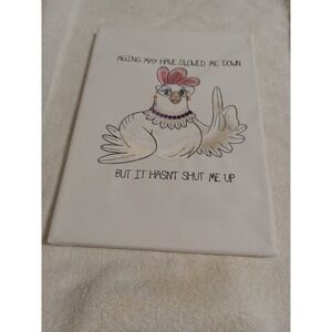 Funny Chicken Canvas Wall Art‎ Decor Aging May Have Slowed Me Down